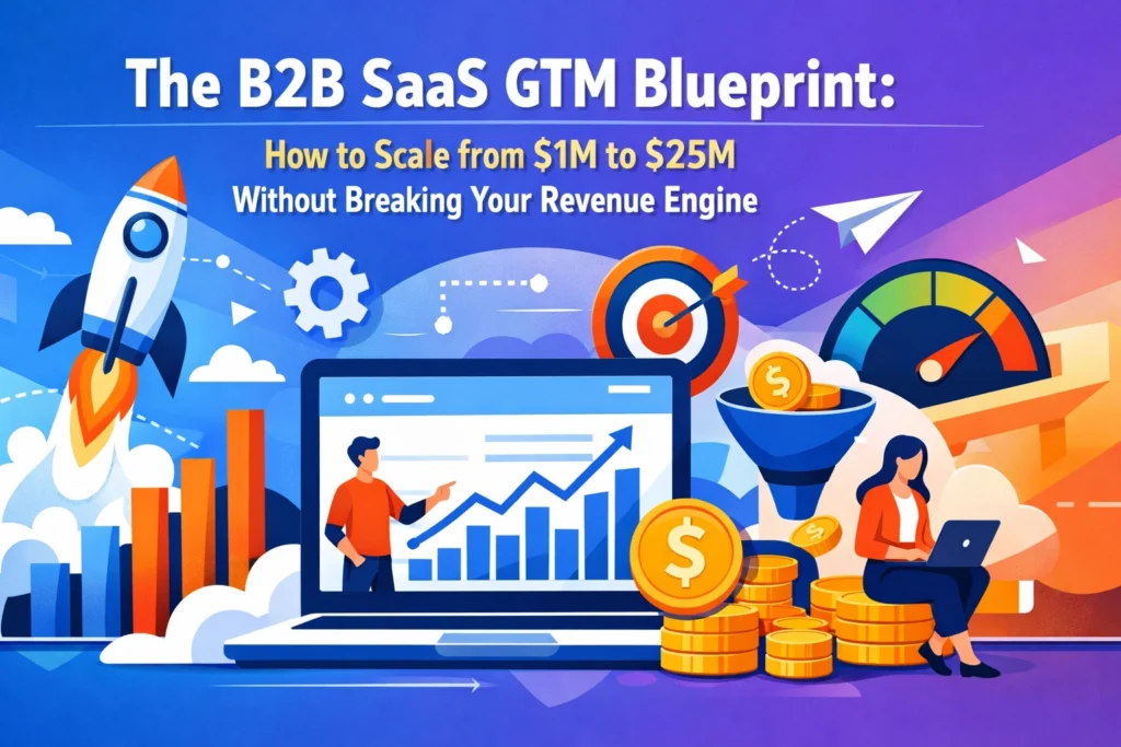 The B2B SaaS GTM Blueprint: How to Scale from $1M to $25M Without Breaking Your Revenue Engine